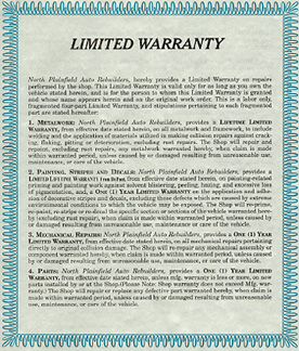 Auto Rebuilder warranty